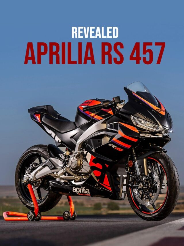 India-bound Aprilia RS 457 revealed! Here are some of the highlights: