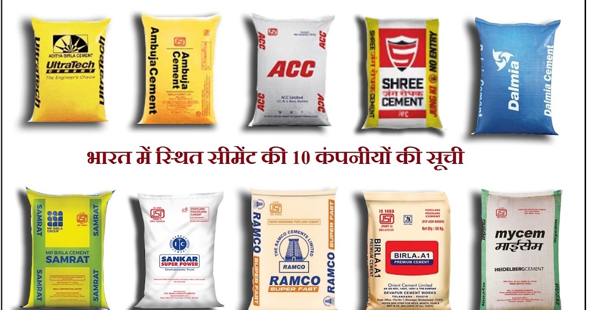 Top 10 Cement Companies in India 2021 Mechanic37.in