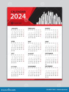 calendar template wall year desk design week start monday poster planner stationery printing vertical artwork red polygon 246317642 Mechanic37.in