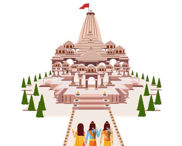 मंदिर परंपरागत नागर शैली में बनाया जा रहा है।