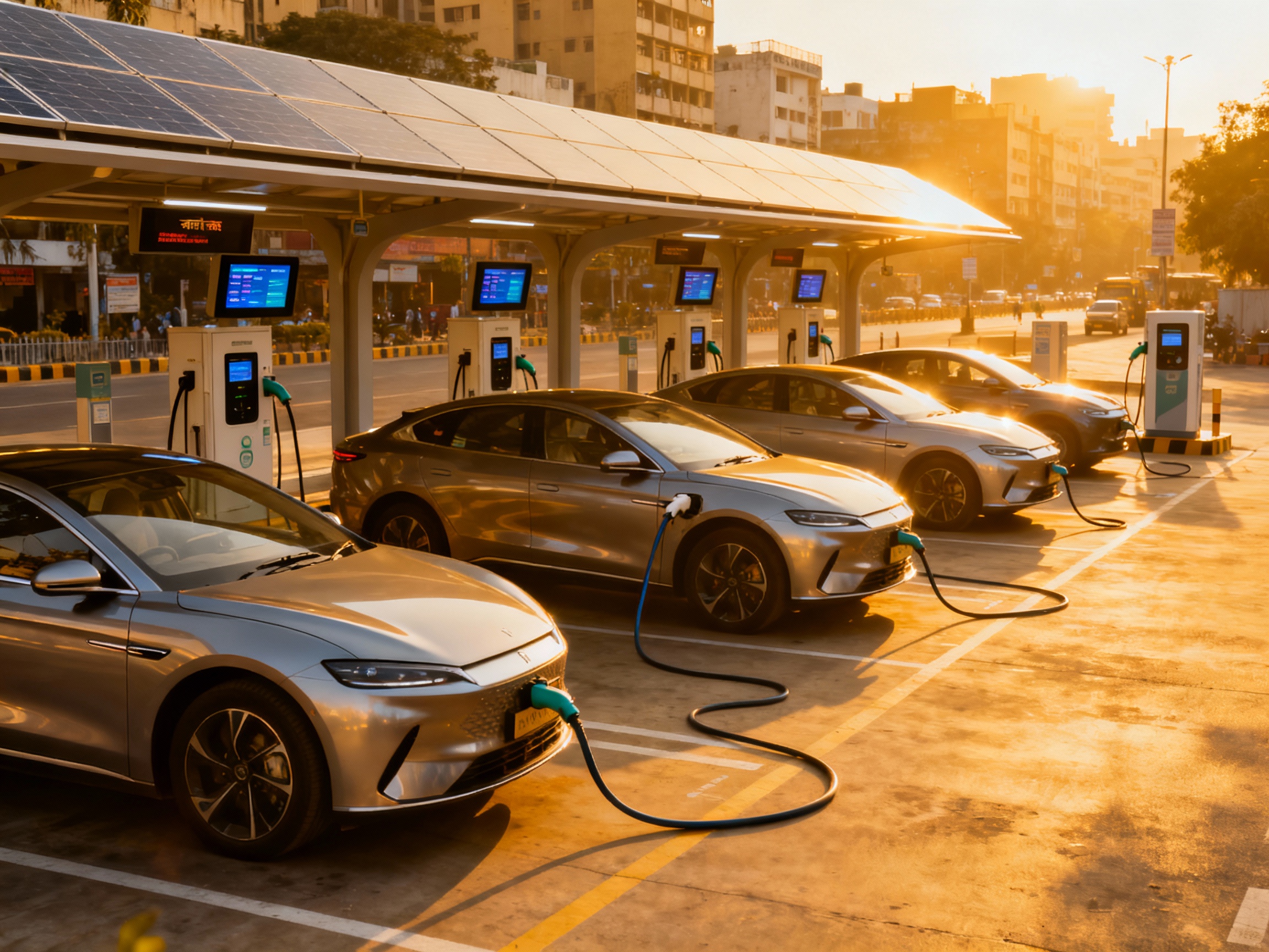 Electric cars India under 20 lakhs charging at public station